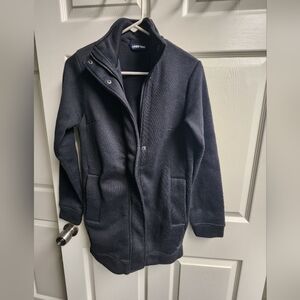 Lands' End Classic Black Coat